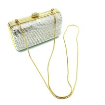Authenticity Guarantee 
Vintage Judith Leiber Gold and Crystal Clutch Pu... - £1,994.39 GBP