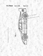An item in the Art category: Ferrari Patent Print - Gunmetal