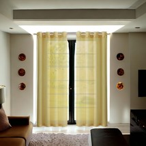 Set of Two 84&quot;  Gold Solid Modern Window Panels - $3,073.78 MXN