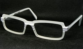 Bernhard Pete 0161 Light Gray White Black Handmade Unique Eyeglasses 52-16-146mm - $98.54