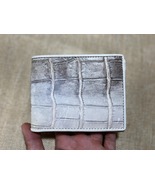 Genuine Himalayan Alligator Crocodile Skin Bifold Leather Men Wallets 041 - £44.80 GBP