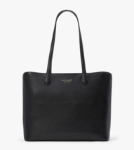 Kate Spade Veronica Large Pebbled Leather Zipped Tote ~NWT~ Black - £177.62 GBP