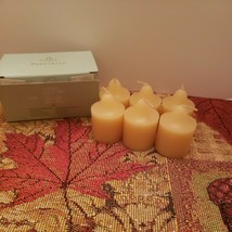 Partylite Yuzu And Lime Scented Yellow Votive Candle Box Of 6 New - $9.95