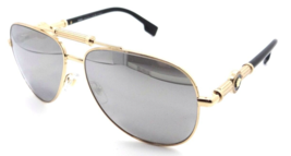 Versace Sunglasses VE 2236 1002/Z3 59-14-140 Gold / Grey Mirror Silver Polarized - £212.27 GBP