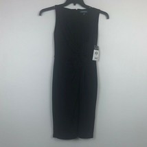 Ralph Lauren Womens Petite 2P Black Laila Bow Front Sleeveless Lined Dress NWT - £29.15 GBP