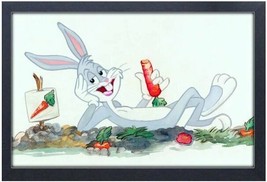 Bugs Bunny Watercolor Framed 12x18 Cover Poster Display Pyramid America - £31.00 GBP