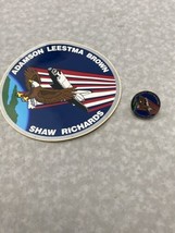 Vintage 1989 Nasa Space Shuttle Columbia STS-28 Lot Sticker Pin Adamson KG - $9.89