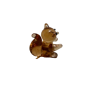 Ganz Miniature Brown Art Glass Squirrel Animal Figurine .75 inch - $8.64