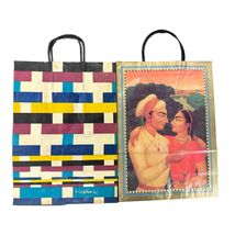 2 RETRO VTG Bloomingdales Paper Shopping Bags Indian Mughal 1986 &amp; 1980 ... - $35.40