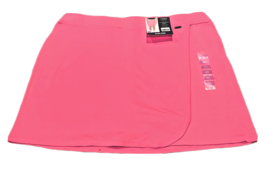 Jones New York Faux Wrap Skort Women&#39;s 2X Camellia Pink Pull On 100% Cotton - £17.40 GBP