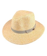 Men&#39;s Natural Tan Safari Hat Woven Paper Straw Outback Size M Unisex Oli... - £20.49 GBP