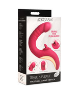 Lickgasm Tease &amp; Please Thrusting &amp; Licking Vibrator Pink - $101.08 CAD