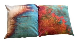 Set of 4 Abstract Throw Pillows 20x19 Modern Art Decorative Couch Cushions image 7