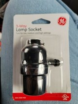 3-WAY TURN KNOB PHENOLIC LAMP SOCKET WITH LARGE 1/2&quot; HOLE LAMP PART NEW ... - $8.99