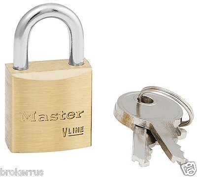 3/4&quot; Wide BRASS PADLOCK Keyed Alike keys Corrosion Resistant MASTER Lock... - $23.22