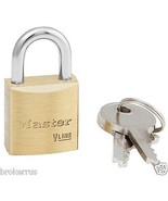3/4&quot; Wide BRASS PADLOCK Keyed Alike keys Corrosion Resistant MASTER Lock... - $22.52