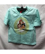 Disney Girls Sz S Mint Green Tshirt T Shirt Three Princesses Short Sleeve - $8.91