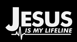 Jesus Is My Lifeline Christian Die Cut Vinyl Window Decal Sticker Car Tr... - $5.84 CAD+