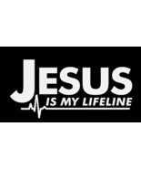 Jesus Is My Lifeline Christian Die Cut Vinyl Window Decal Sticker Car Tr... - $4.27+