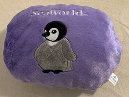 SeaWorld Purple Flip Out Penguin Plush Toy AND Travel Pillow In One Reversible - £10.03 GBP