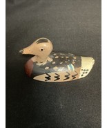 Vtg Antique Hand Painted Miniature Cast Iron Duck Decoy Paperweight 2.75” - $470.27 MXN
