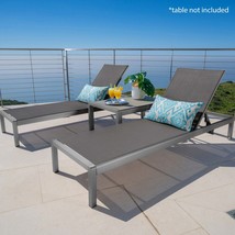 Cape Coral KD Chaise Lounge (Grey, Set of 2) - $399.99