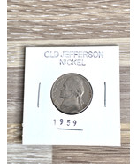 1959 Jefferson Nickle Coins Collectibles Gifts - €20,74 EUR