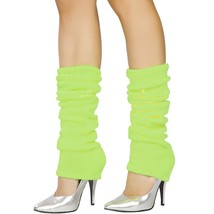Black Light Receptive Leg Warmers Neon Green Glow Rave Club Costume LW101 - £11.68 GBP