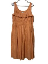 Sundance Flowy Sleeveless Dress size 12 Lightly lined 100% Cotton - £38.53 GBP