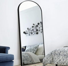 Dressing Mirror with Stand Vanity Round top Cute Large Big Wall Hanging New  - £279.01 GBP