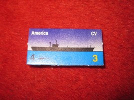 1988 The Hunt for Red October Board Game Piece: America Blue Ship Tab- NATO - £0.80 GBP