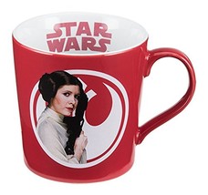 Vandor Star Wars Princess Leia 12 Ounce Ceramic Mug, Red/White - £10.28 GBP