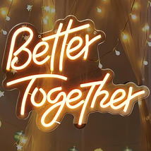 Better Together Neon Sign, Led Neon Sign for Wedding Wall Decor Engagement Party - £32.38 GBP