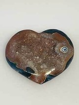 large Heart Puffed Druze Agate - $4,306.71 MXN