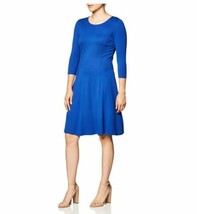 Lark &amp; Ro Women&#39;s Three Quarter Sleeve Knit, Cobalt, Size Medium - $11.54