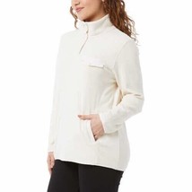 New model 32 Degrees Ladies&#39; Snap Arctic Fleece Pullover, White Large - £23.97 GBP