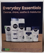 Nivea Men Everyday Essentials Set Cleanse Shave Gel Soothe Moisturize Bo... - £30.96 GBP
