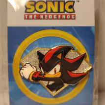 Shadow The Hedgehog Golden Series 2 Enamel Pin Full Color Sega Collectible - $14.97