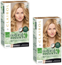 2-New Natural Instincts Clairol Non-Permanent Hair Color-9 LIGHT BLONDE - $24.83