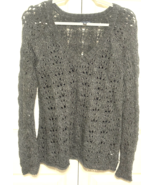 American Eagle Outfitters Womens Knit Long Sleeve Dark Gray M Pullover S... - $27.28 CAD
