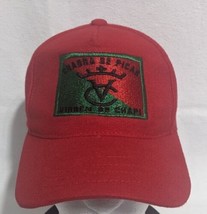 Pre-Owned &quot;Chadra De Picar Virren De Chapin&quot; Red Adjustable Baseball Cap - £11.85 GBP