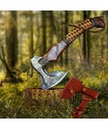 Viking axe Forged camping bearded axe with leather sheath | Best gift fo... - £78.95 GBP