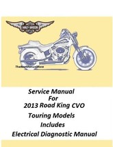 2013 Harley Davidson Road King CVO Touring Models Service Manual  - $28.95