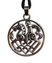 Sleipnir Necklace Odin Beta Ray Bill Pendant Asgard Horse Norse Viking Bead Cord - £10.48 GBP