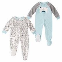 Absorba Toddler Boys 2-Pack Polar Bear Fleece Blanket Sleepers - $11.99