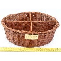 Knotts Berry Farms 4 Compartment Wicker Woven Basket - £7.58 GBP