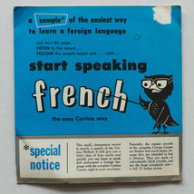 Cortina Academy - Start Speaking French 33 rpm Vinyl 7&quot; Educational C 101 - £4.76 GBP