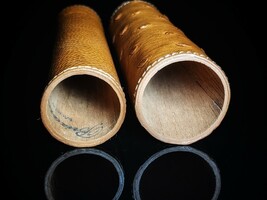 Brizard and Co Genuine Ostrich Tan cigar tube holder image 9