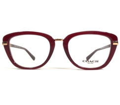 Coach Eyeglasses Frames HC 6106B 5454 Red Gold Square Full Rim 50-19-135 - £55.89 GBP