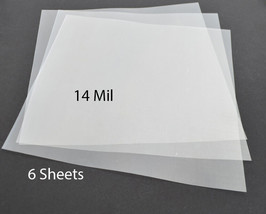 14Mil .35mm Clear Mylar Sheets Blank Stencils airbrush Quilting 12&quot;x12&quot; ... - £14.34 GBP